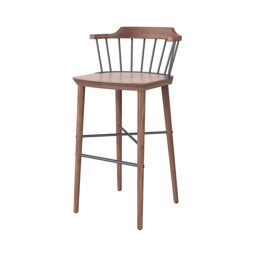 Exchange Bar + Counter Chair: Bar + Natural Walnut