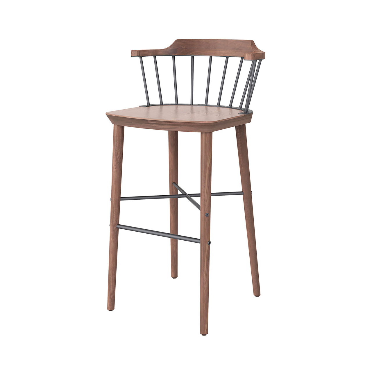 Exchange Bar + Counter Chair: Bar + Natural Walnut