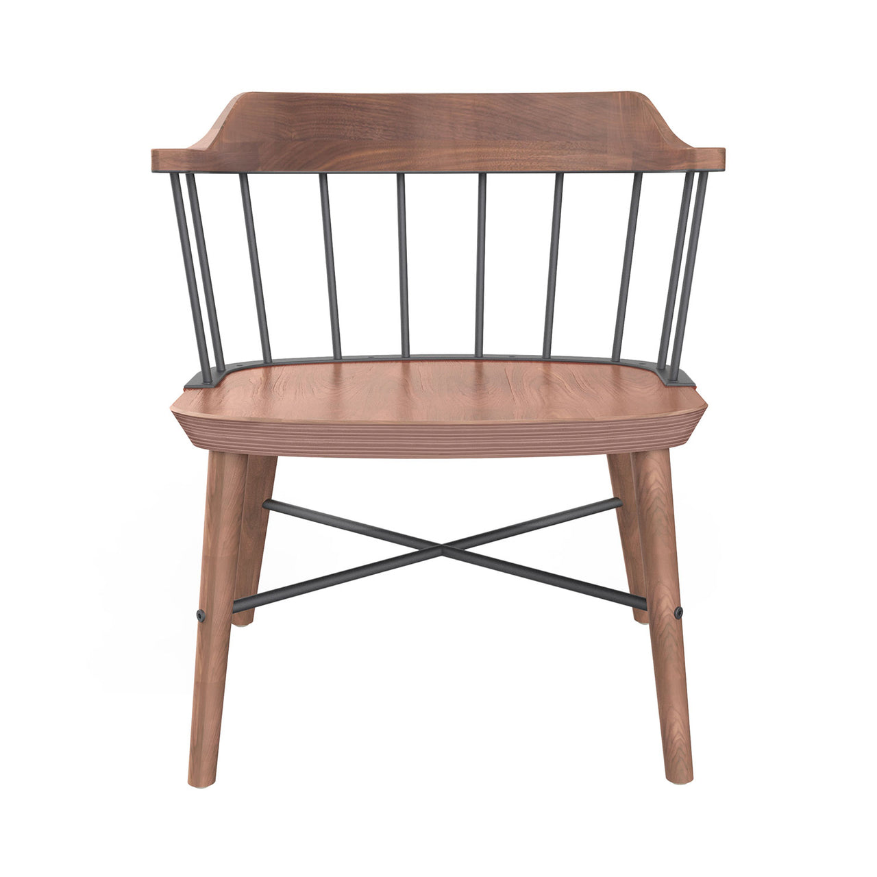 Exchange Lounge Chair: Natural Walnut