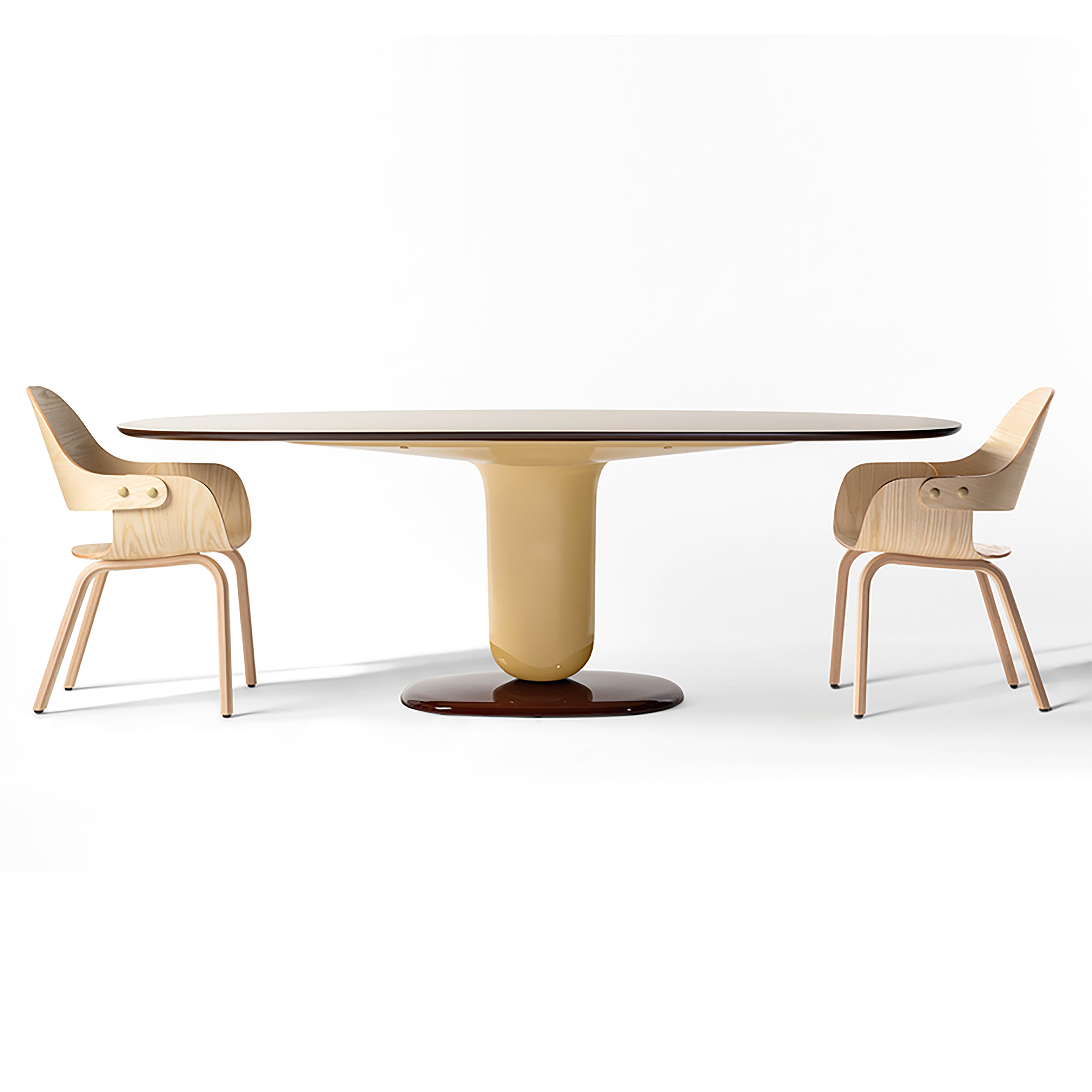 Explorer Oval Dining Table: Glass