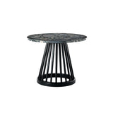 Fan Table: Pebble Marble + Small - 23.6