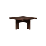 Farmhouse Coffee Table: Square + Dark Oak