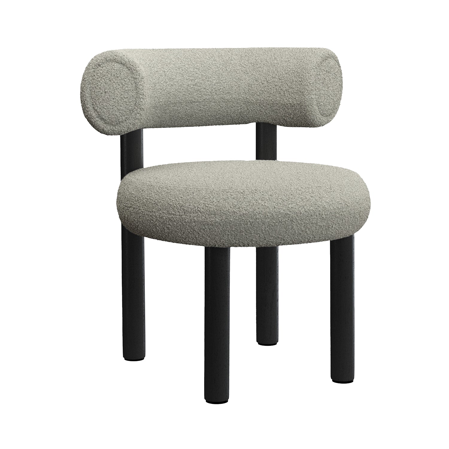 Fat Dining Chair: Black Oak