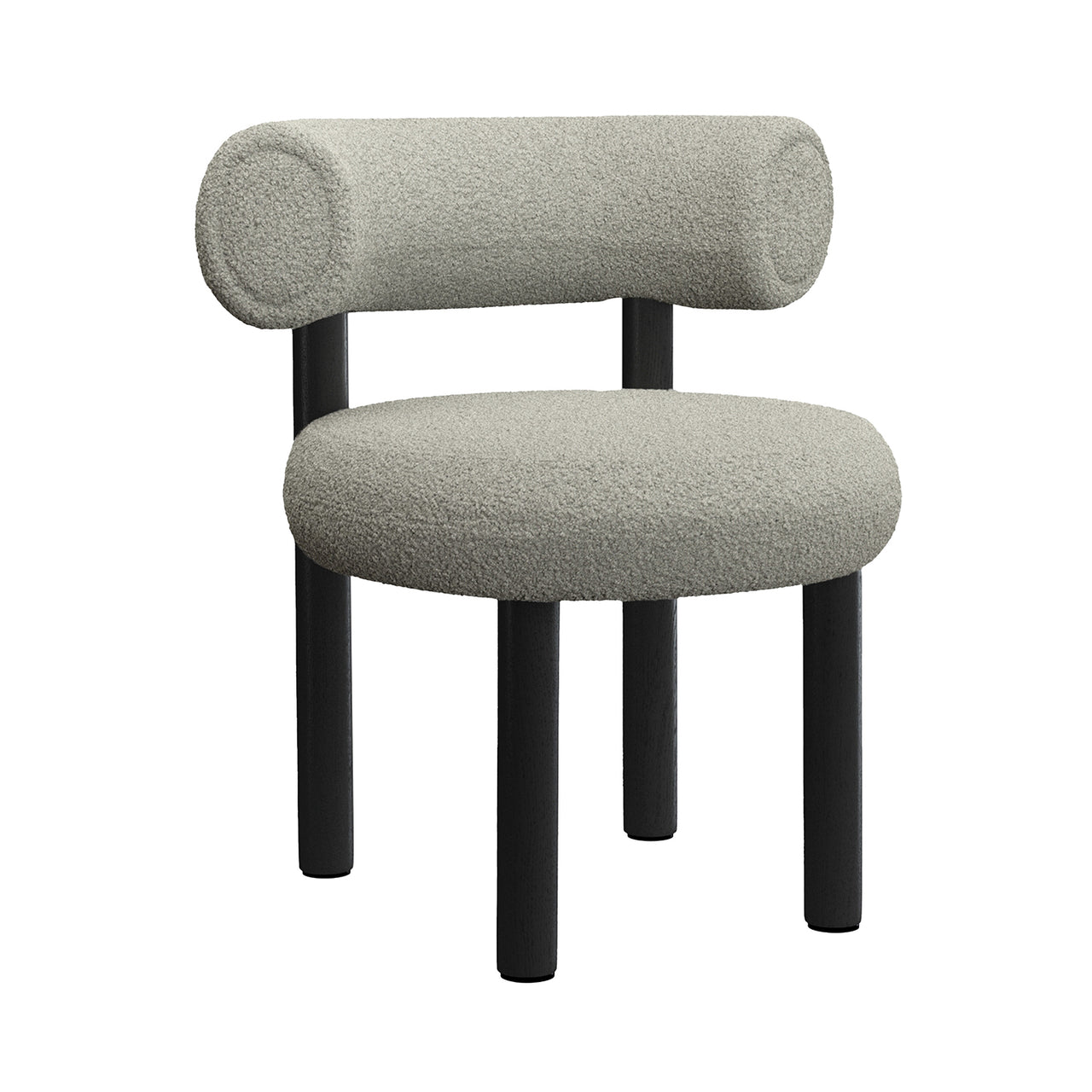 Fat Dining Chair: Black Oak