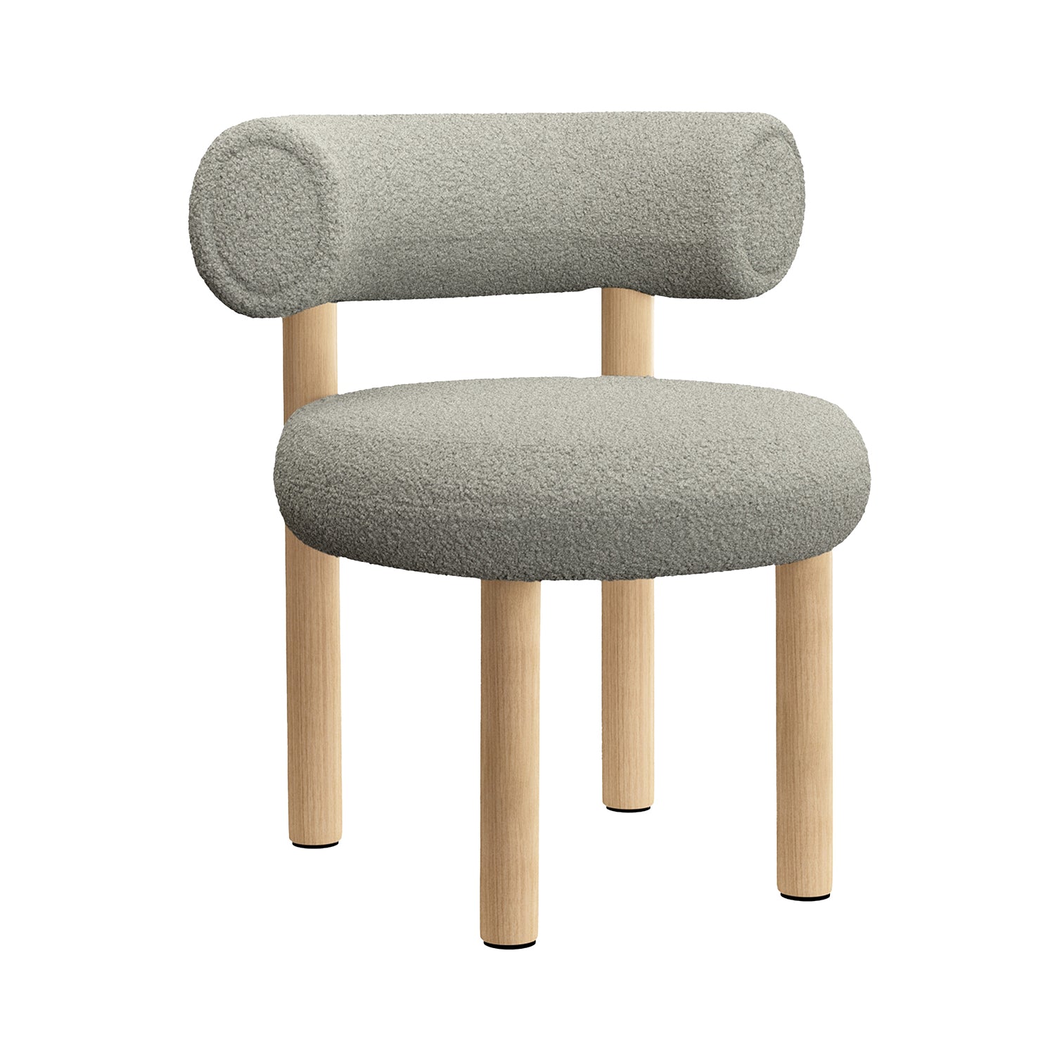 Fat Dining Chair: Natural Oak