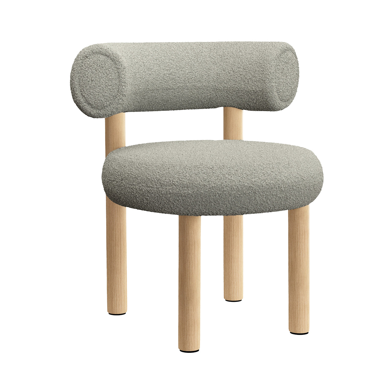 Fat Dining Chair: Natural Oak