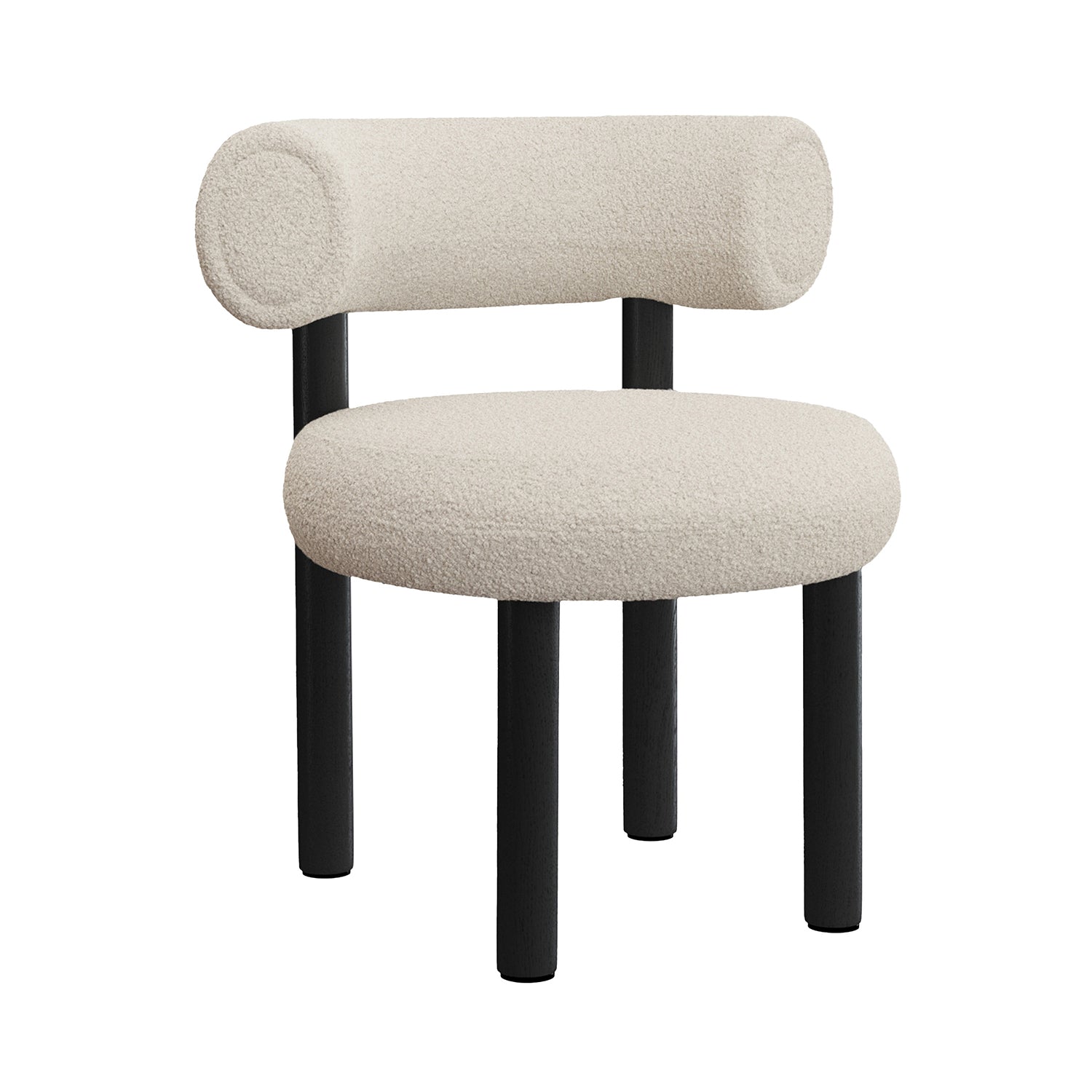 Fat Dining Chair: Black Oak