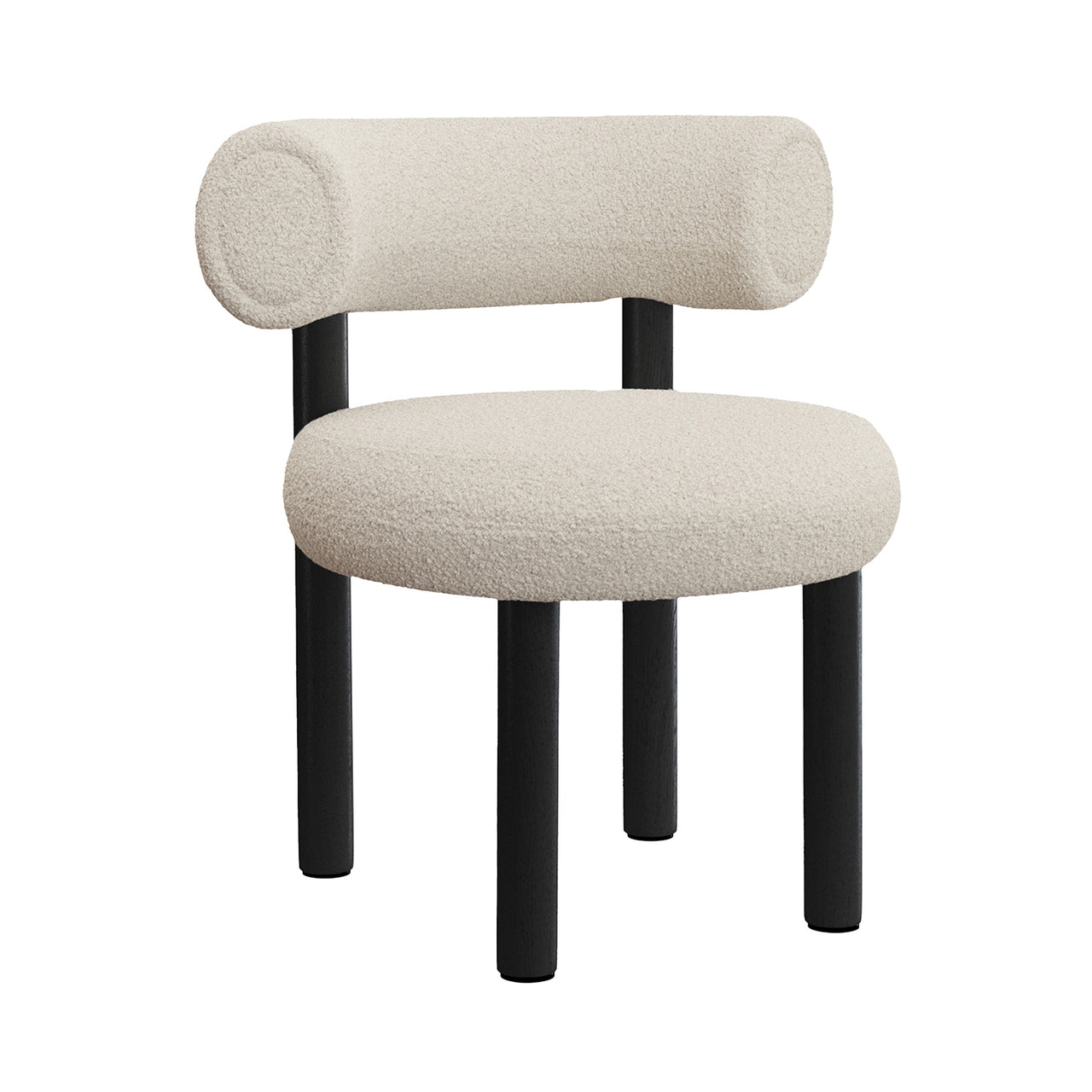 Fat Dining Chair: Black Oak