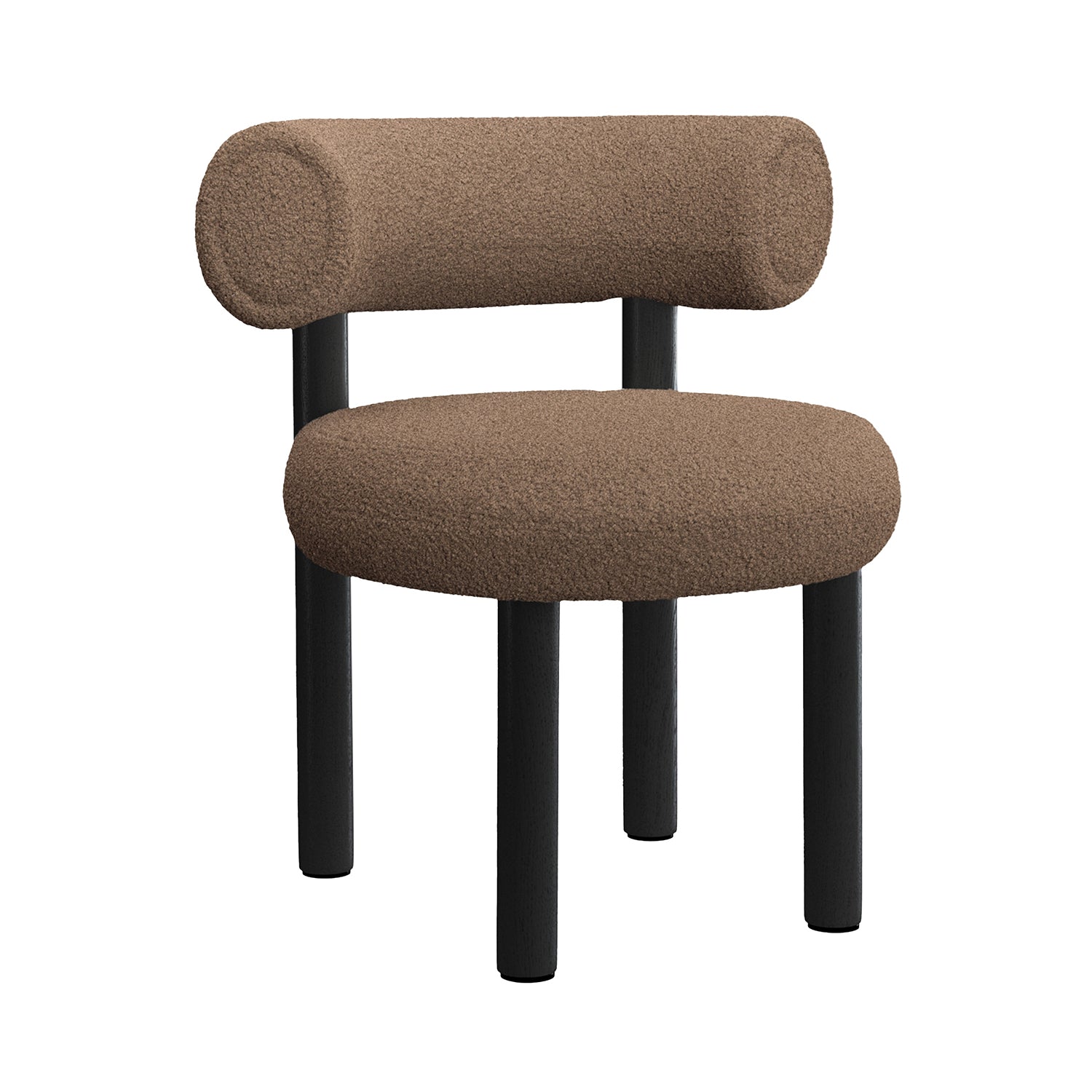 Fat Dining Chair: Black Oak