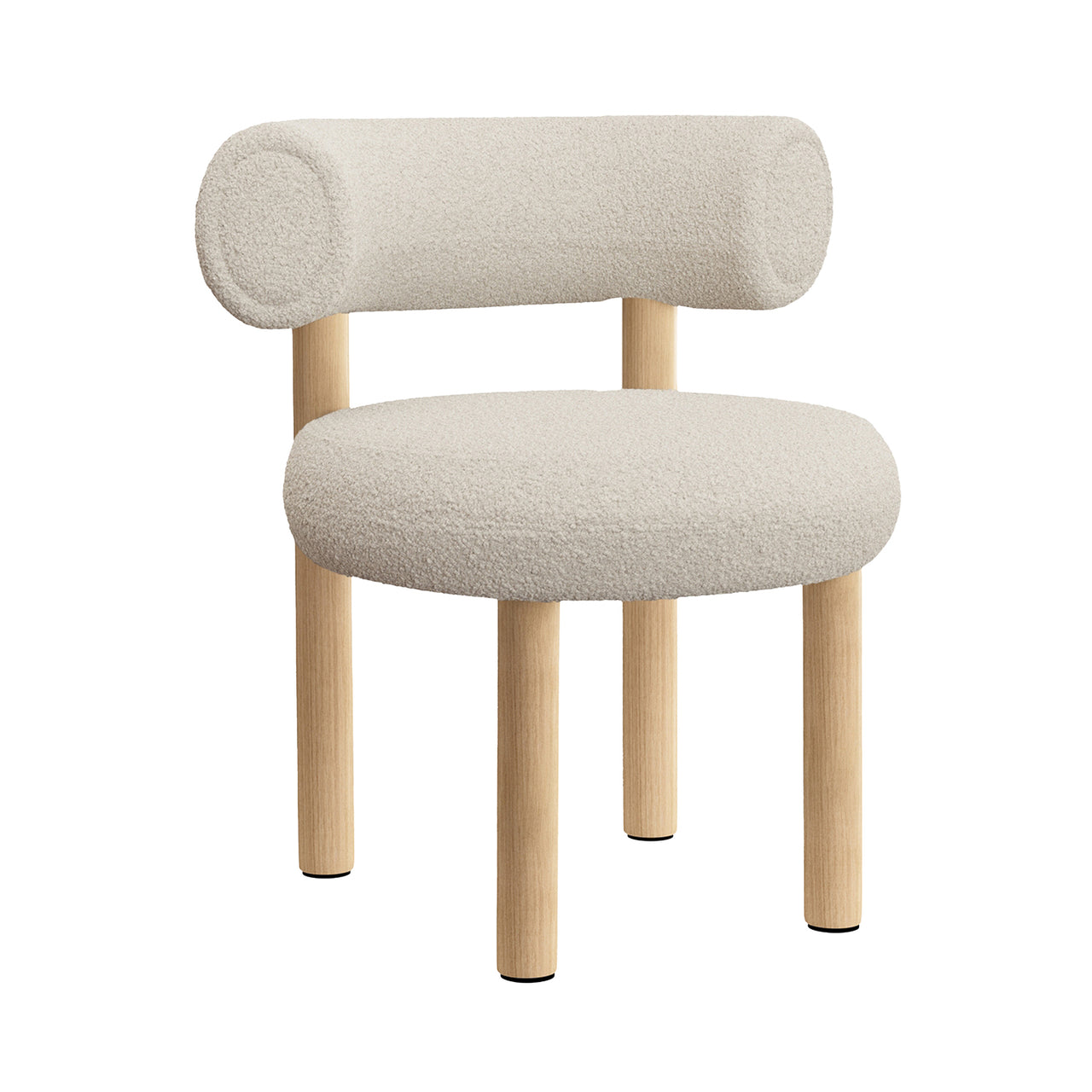 Fat Dining Chair: Natural Oak