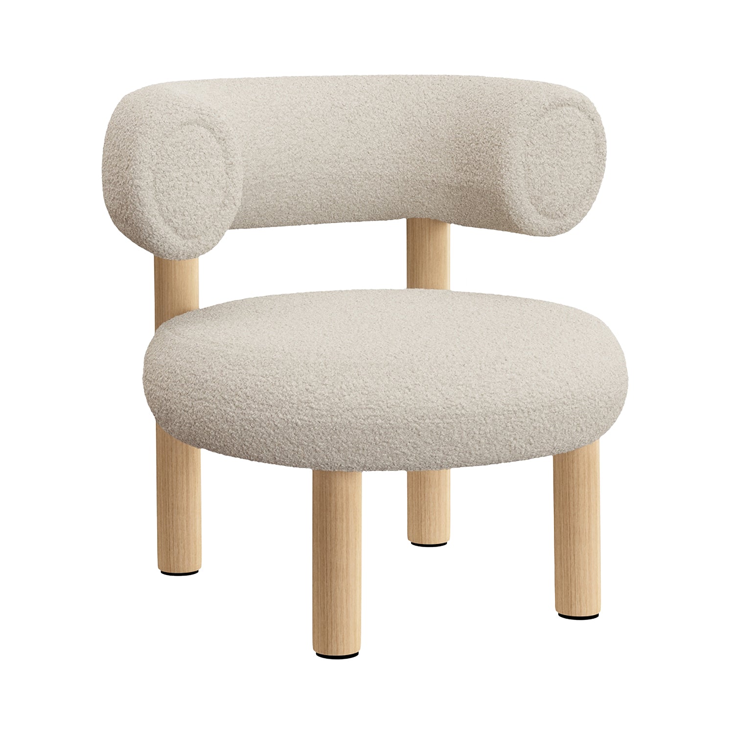 Fat Lounge Chair: Natural Oak