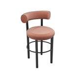 Fat Bar + Counter Stool: Black Steel Base + Counter