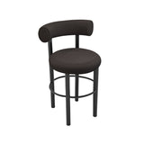 Fat Bar + Counter Stool: Black Steel Base + Bar