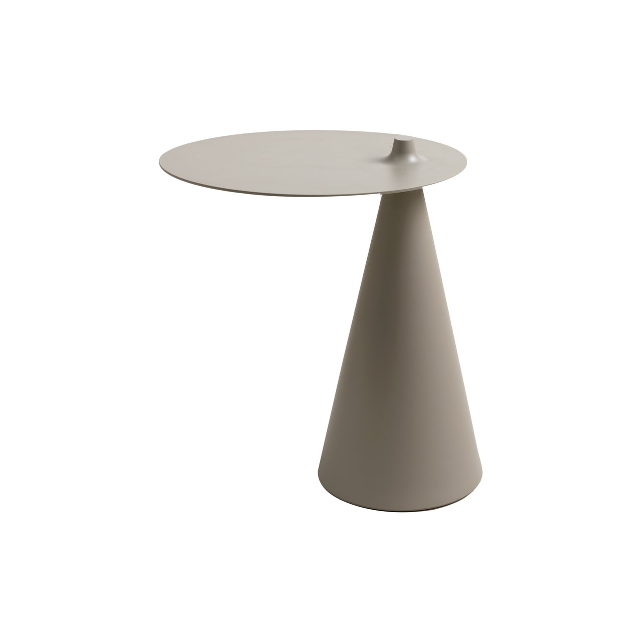 Fez Side Table: Oval + Cosy Grey
