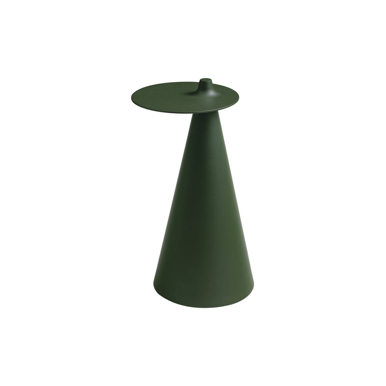 Fez Side Table: Round + Olive Green