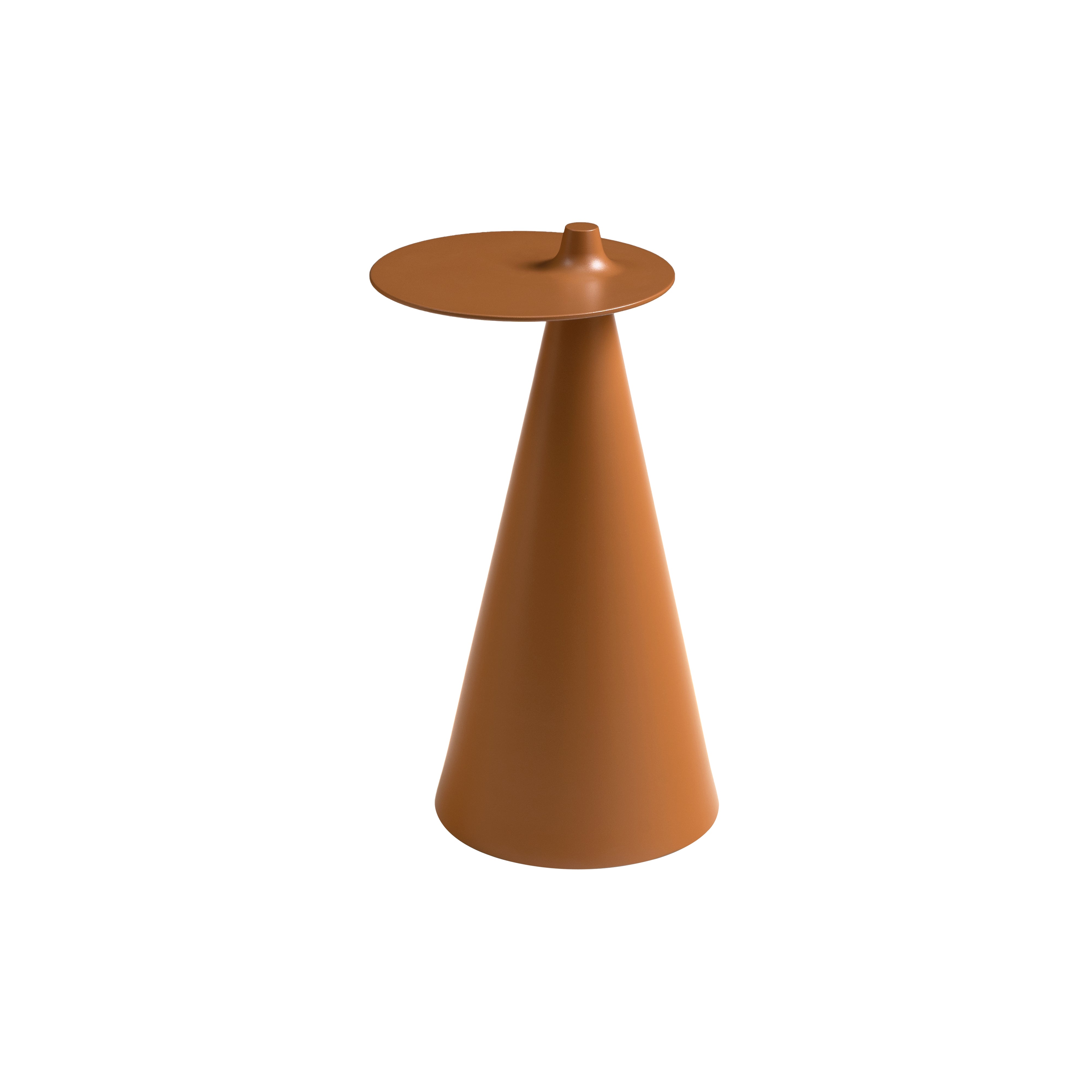 Fez Side Table: Round + Warm Amber