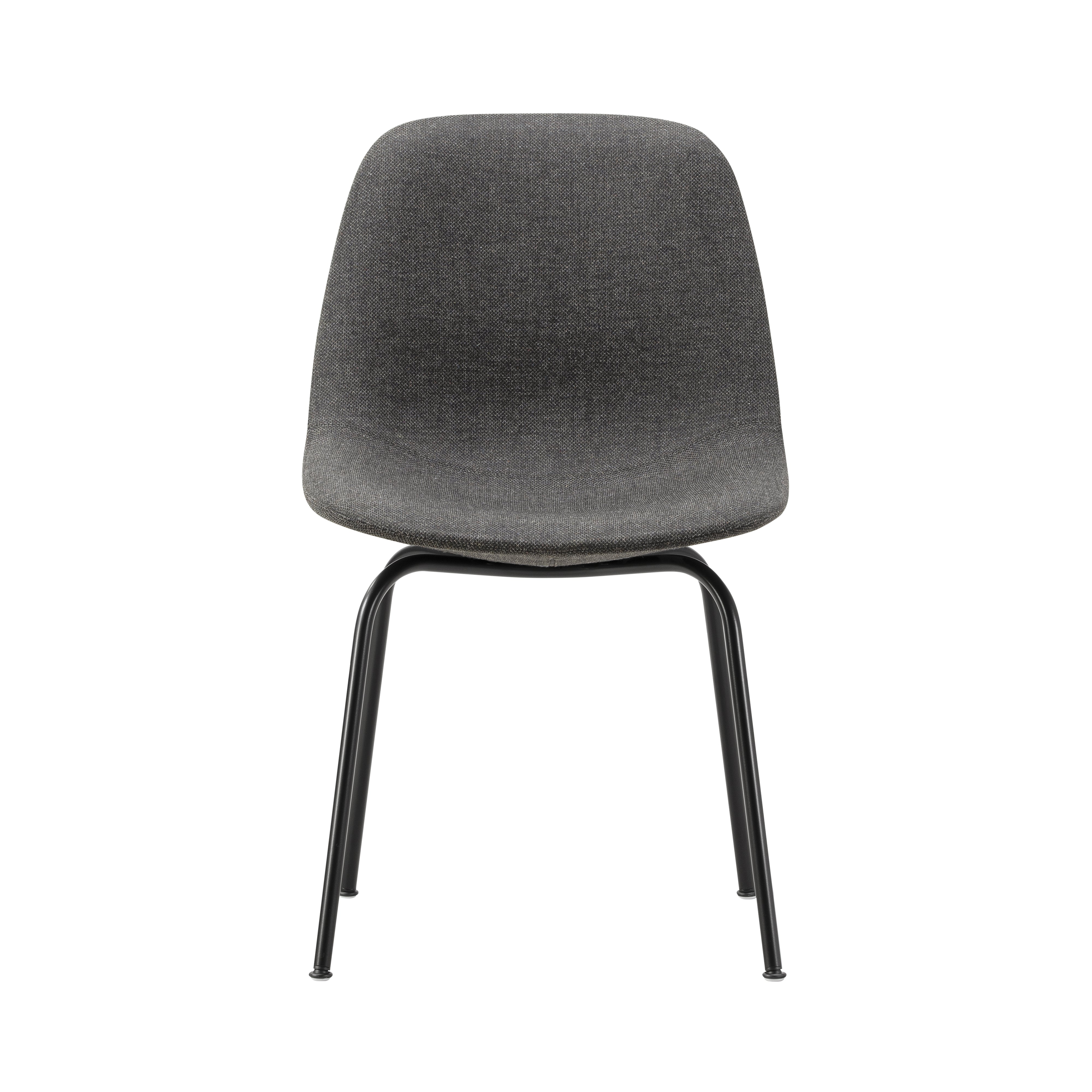 Eyes Tube Base Chair: Without Buttons + Black