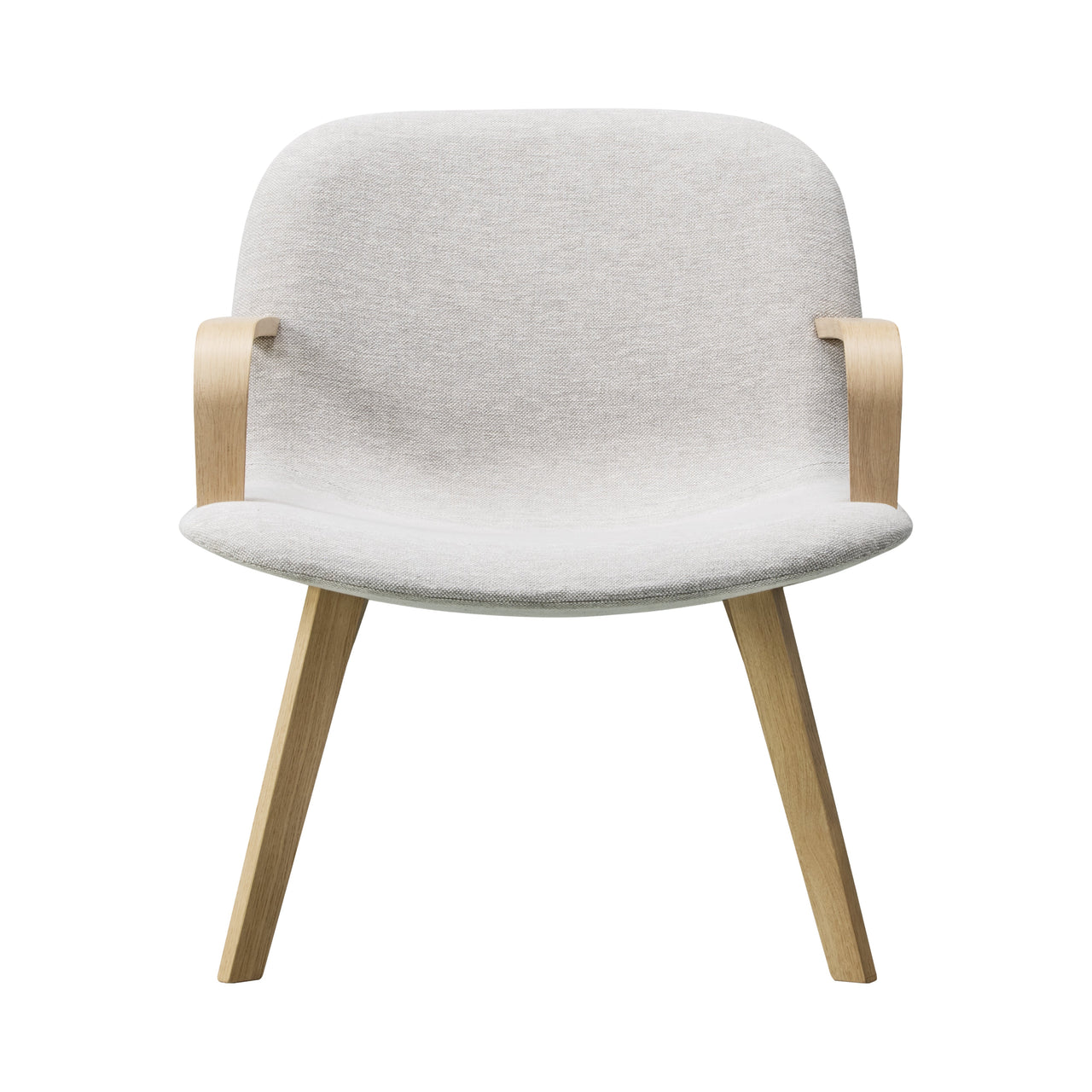 Eyes Lounge Armchair: Without Buttons + Lacquered Oak