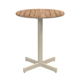 Pelagus Cafe Table: Light Ivory