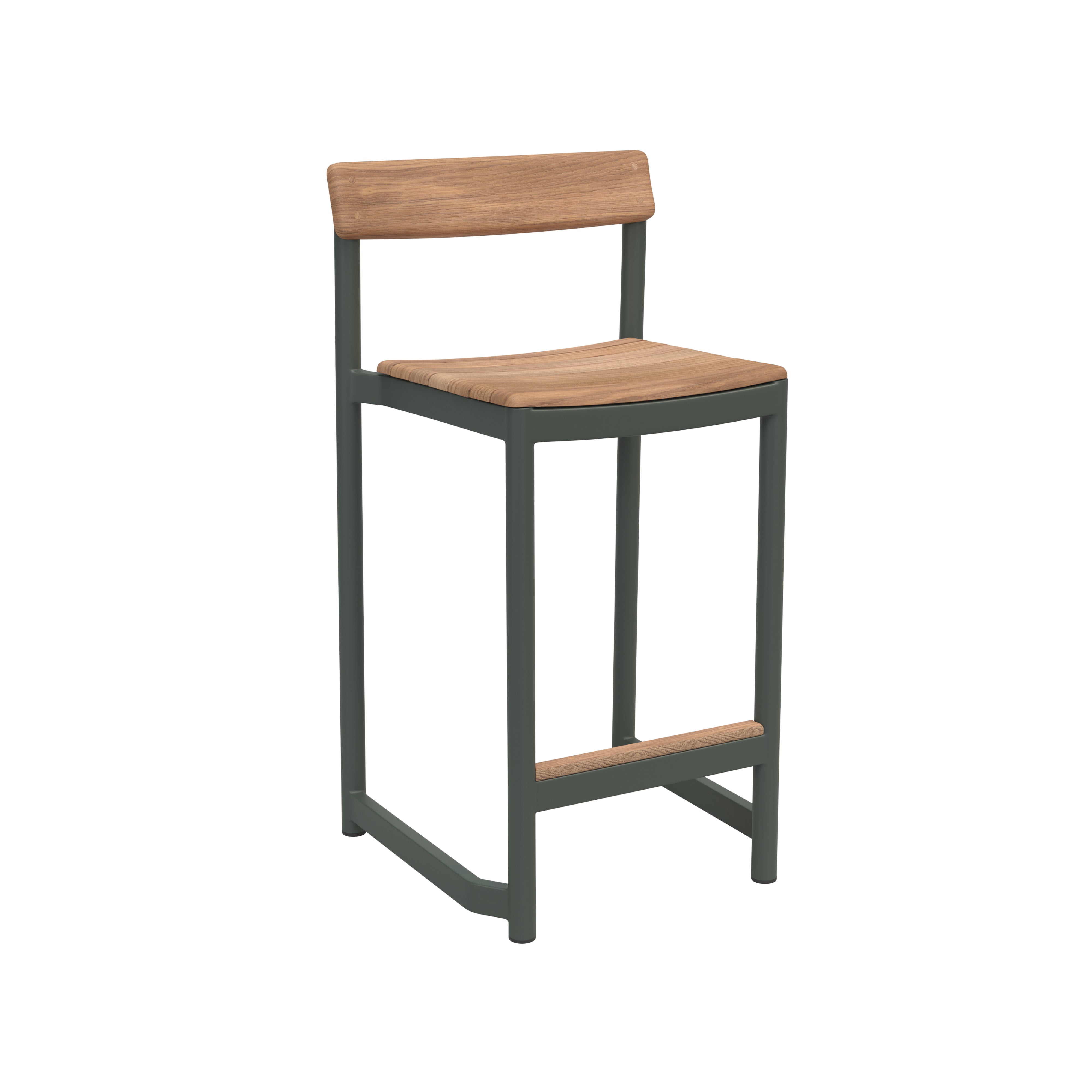Pelagus Bar + Counter Stool: Counter + Hunter Green