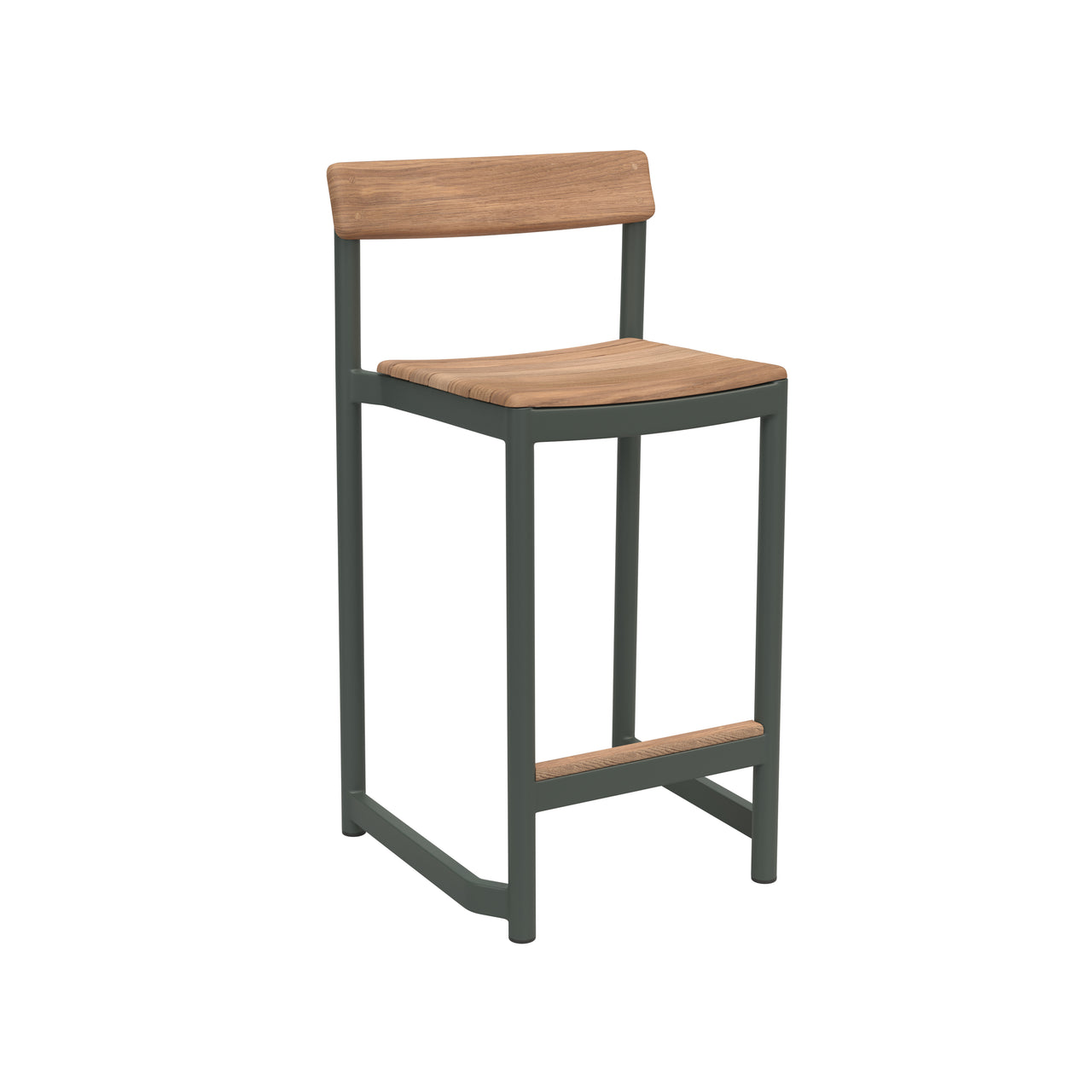 Pelagus Bar + Counter Stool: Counter + Hunter Green
