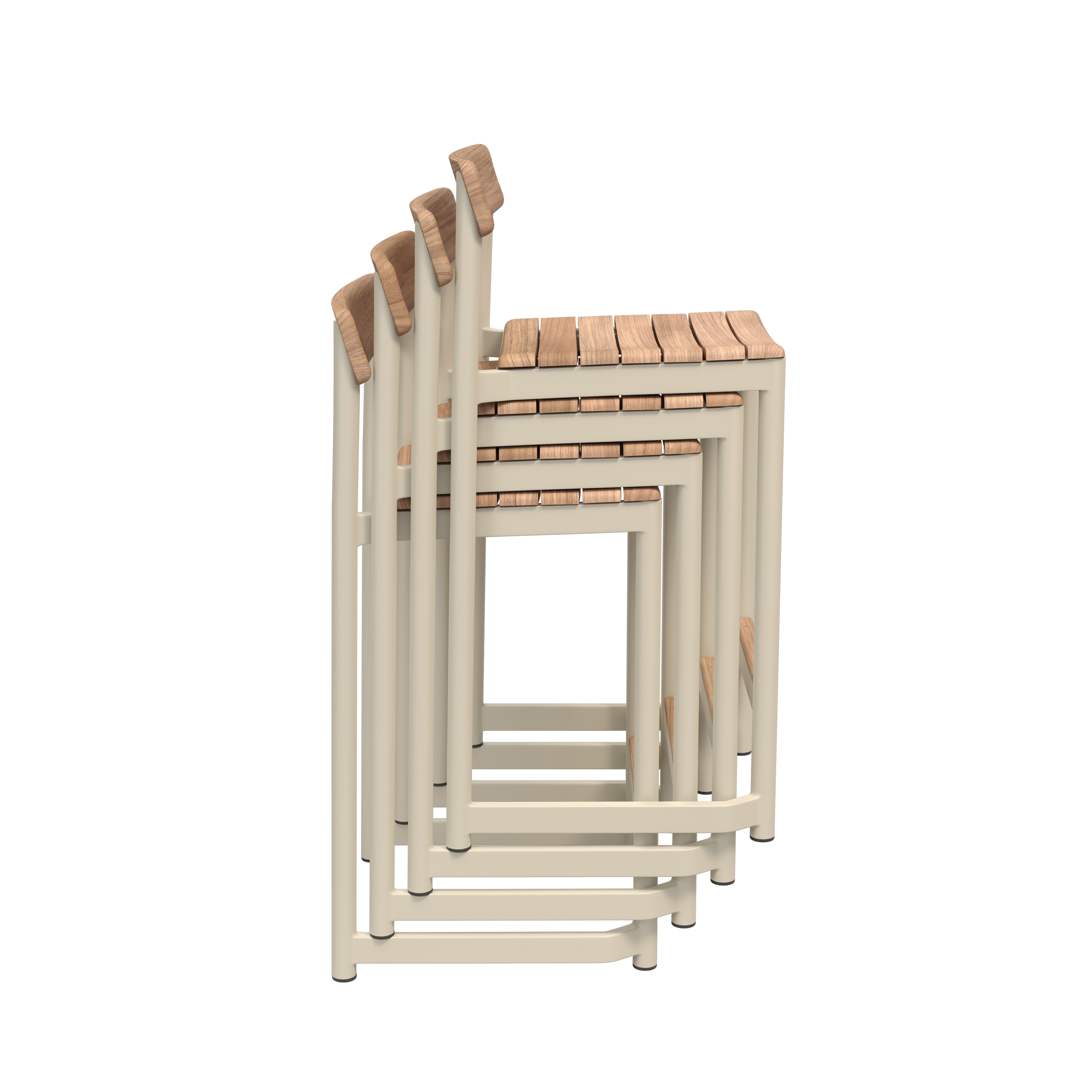 Pelagus Bar + Counter Stool: Counter + Light Ivory