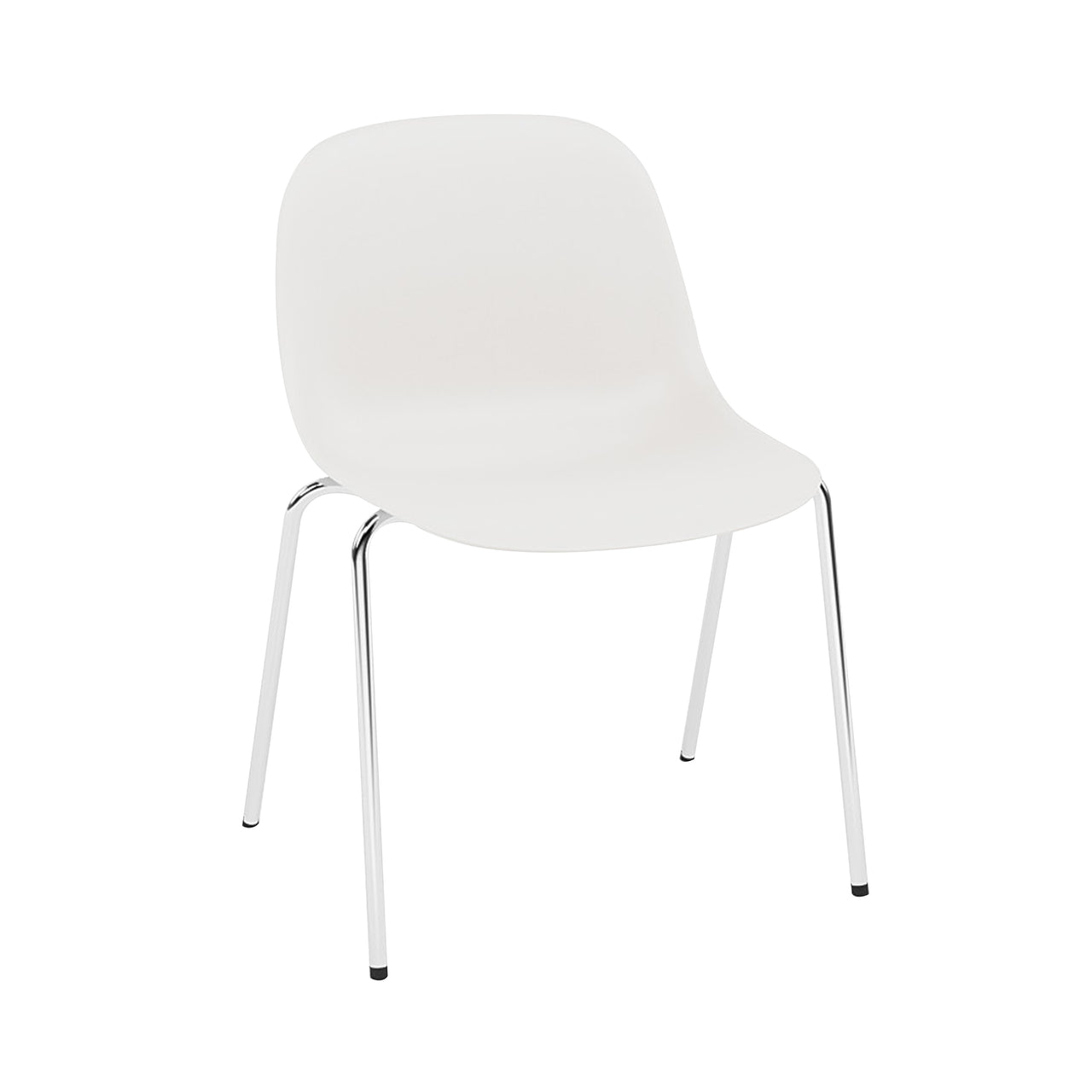 Fiber Side Chair: A-Base + Recycled Shell + Natural White