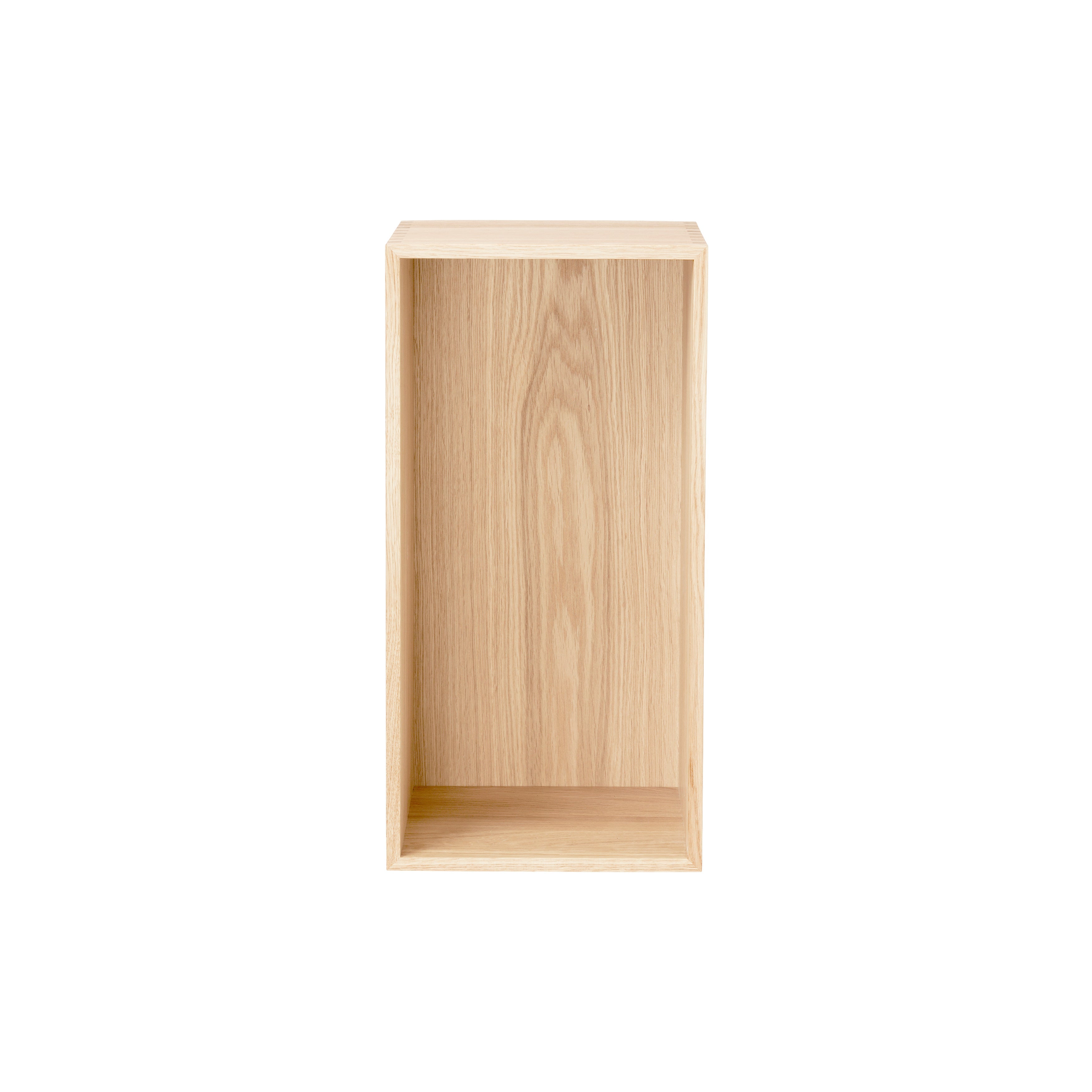 FK630510 Bookcase Upright: White Oiled Oak