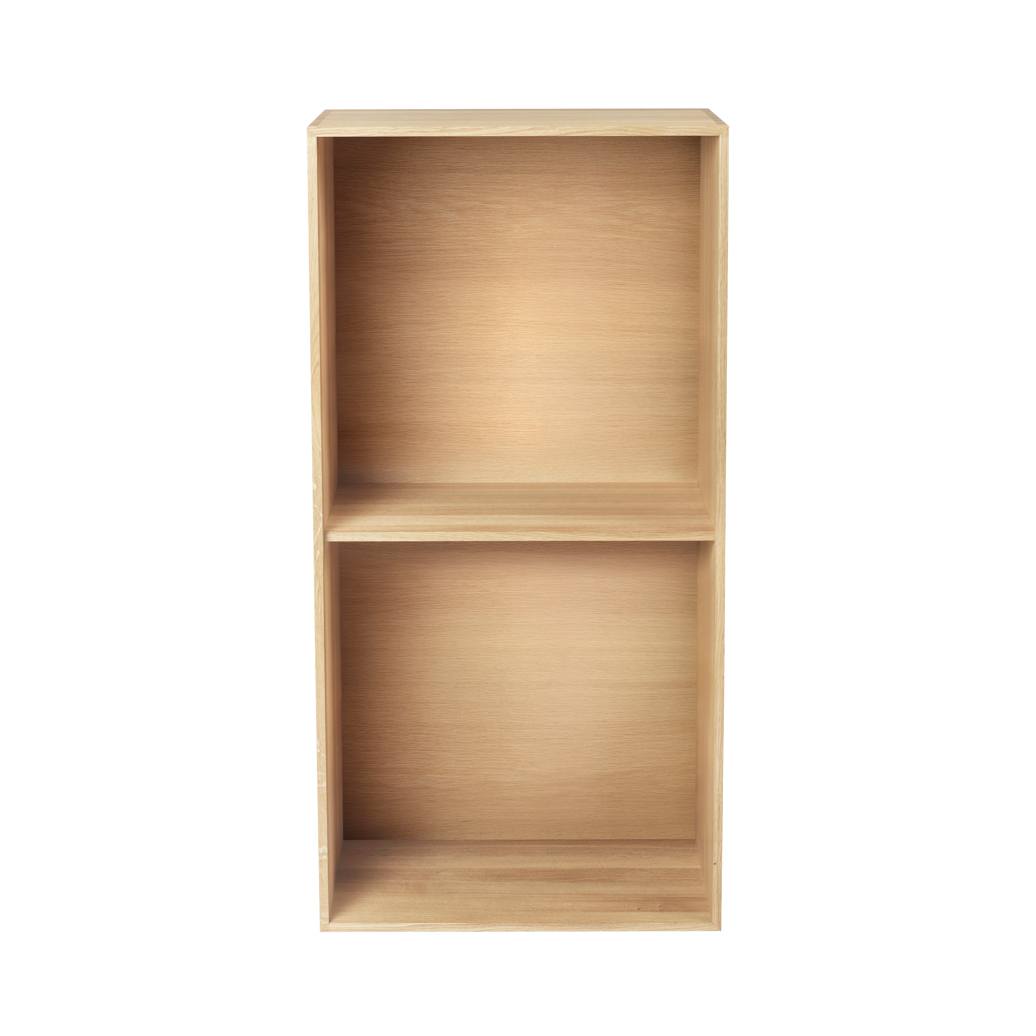 FK631120 Deep Bookcase Upright: Oiled Oak