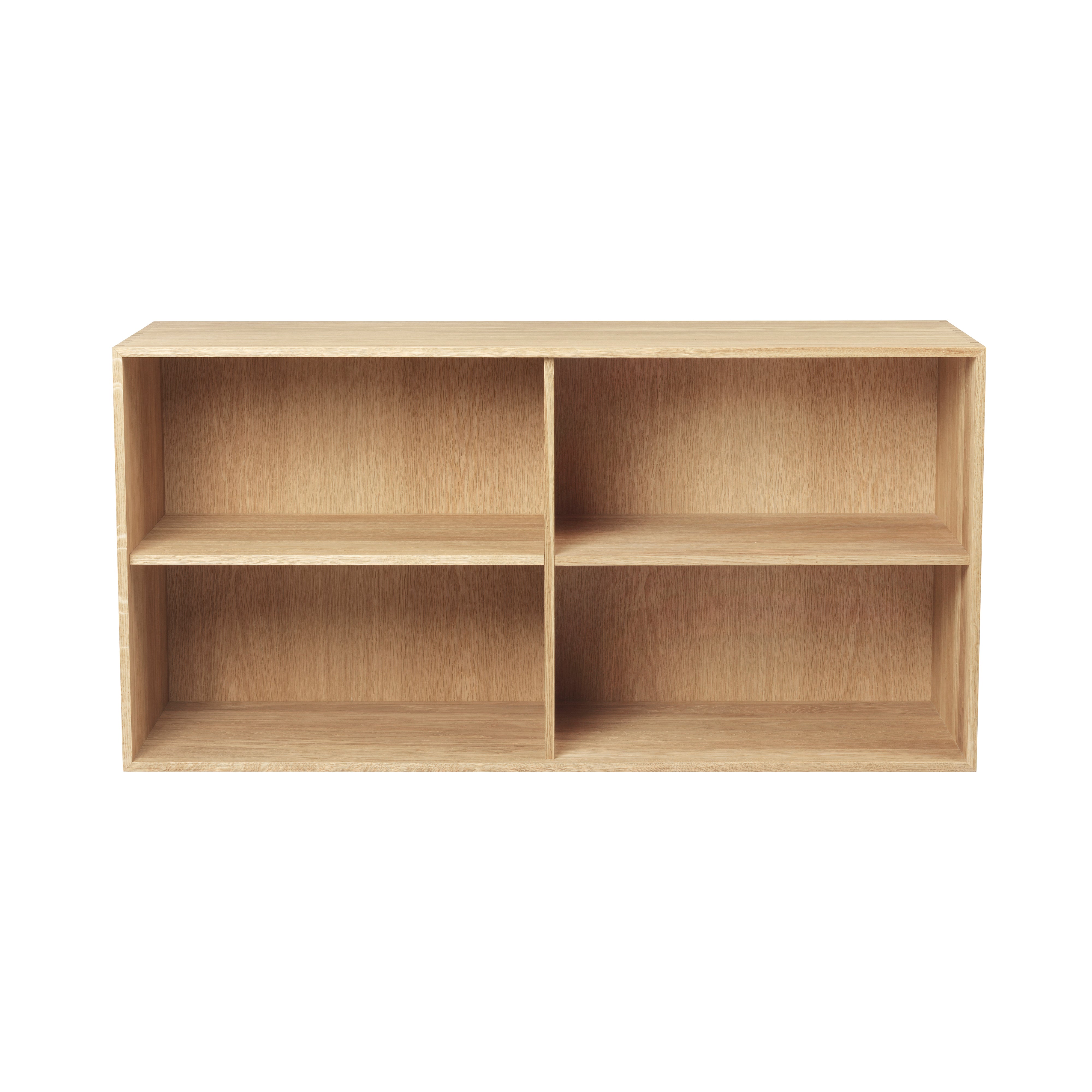 FK632010 Bookcase with 2 Shelves: Oiled Oak