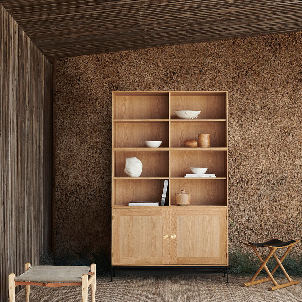 FK631120 Deep Bookcase Upright with 2 Shelves