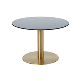 Flash Side Table: Circle + Brass