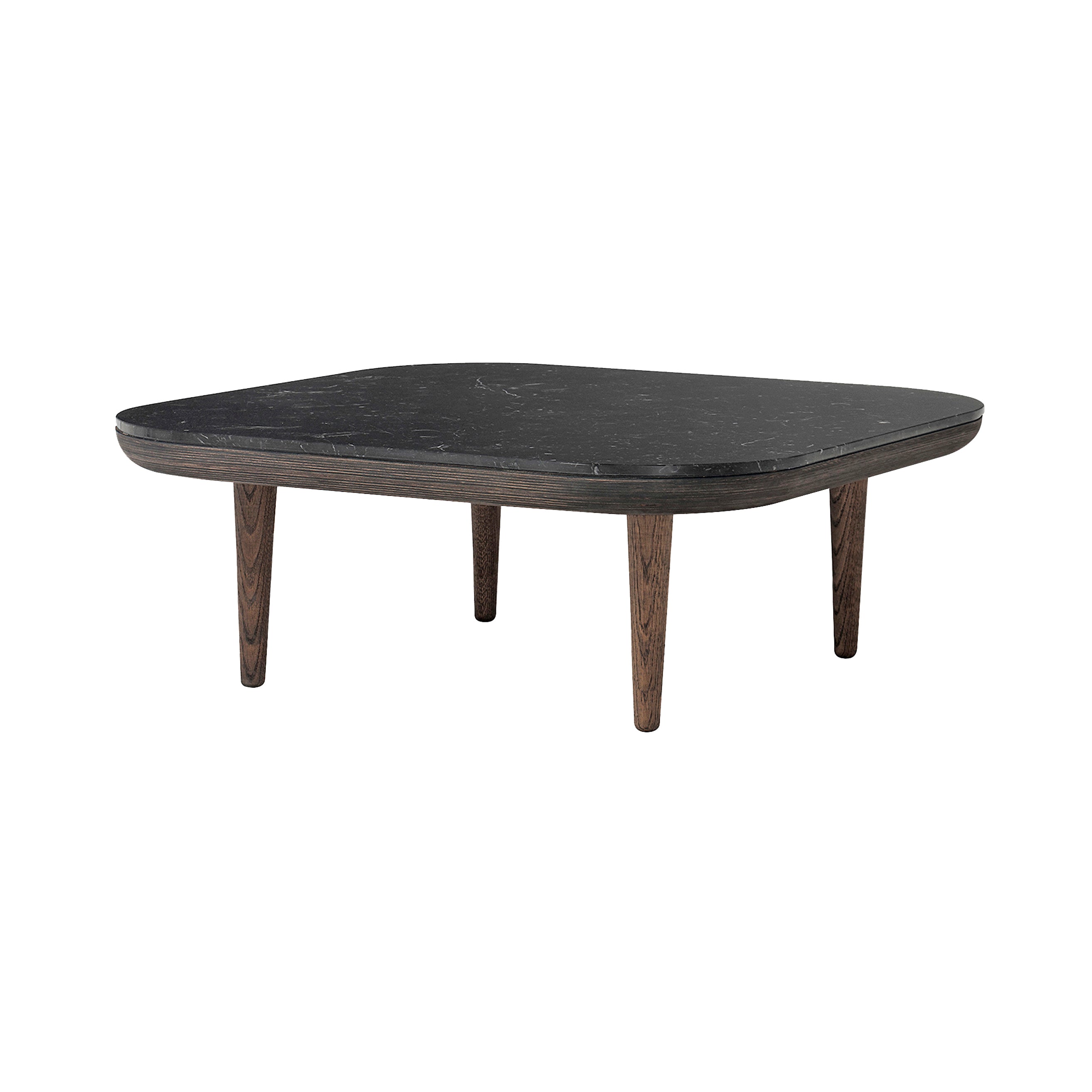 Fly Series SC4 Coffee Table: Nero Marquina Marble + Smoked Oiled Oak