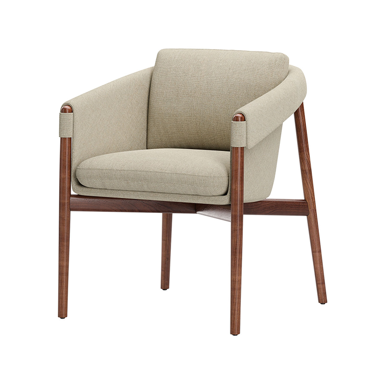 Frank Dining Chair: Natural Walnut