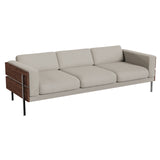Forum Sofa: 3 + Walnut + Boucle Chalk