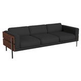 Forum Sofa: 3 + Walnut + Boucle Slate