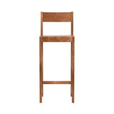 01 Bar + Counter Chair: Warm Brown Birch + Without Cushion