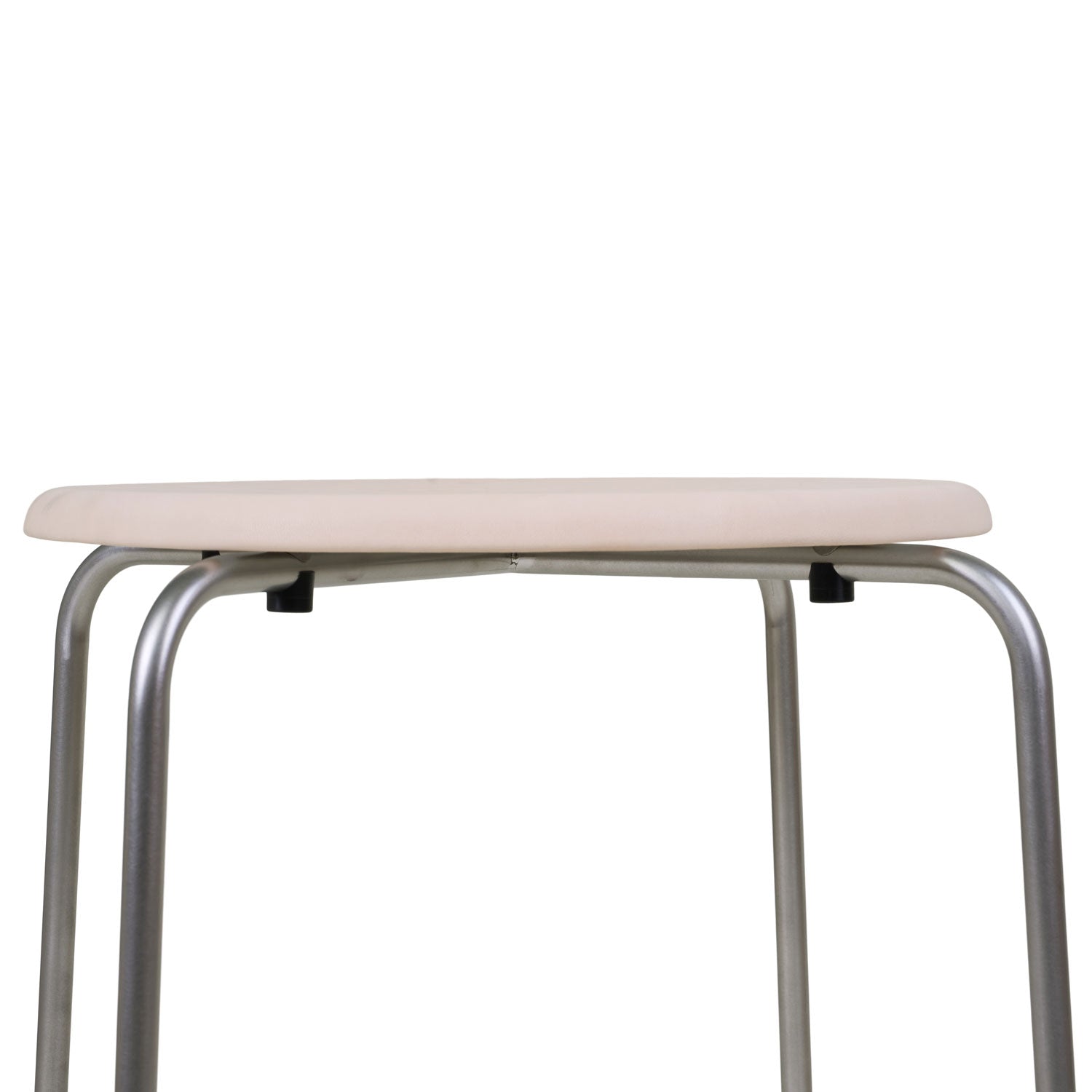 Petit Rond Stool: Upholstered