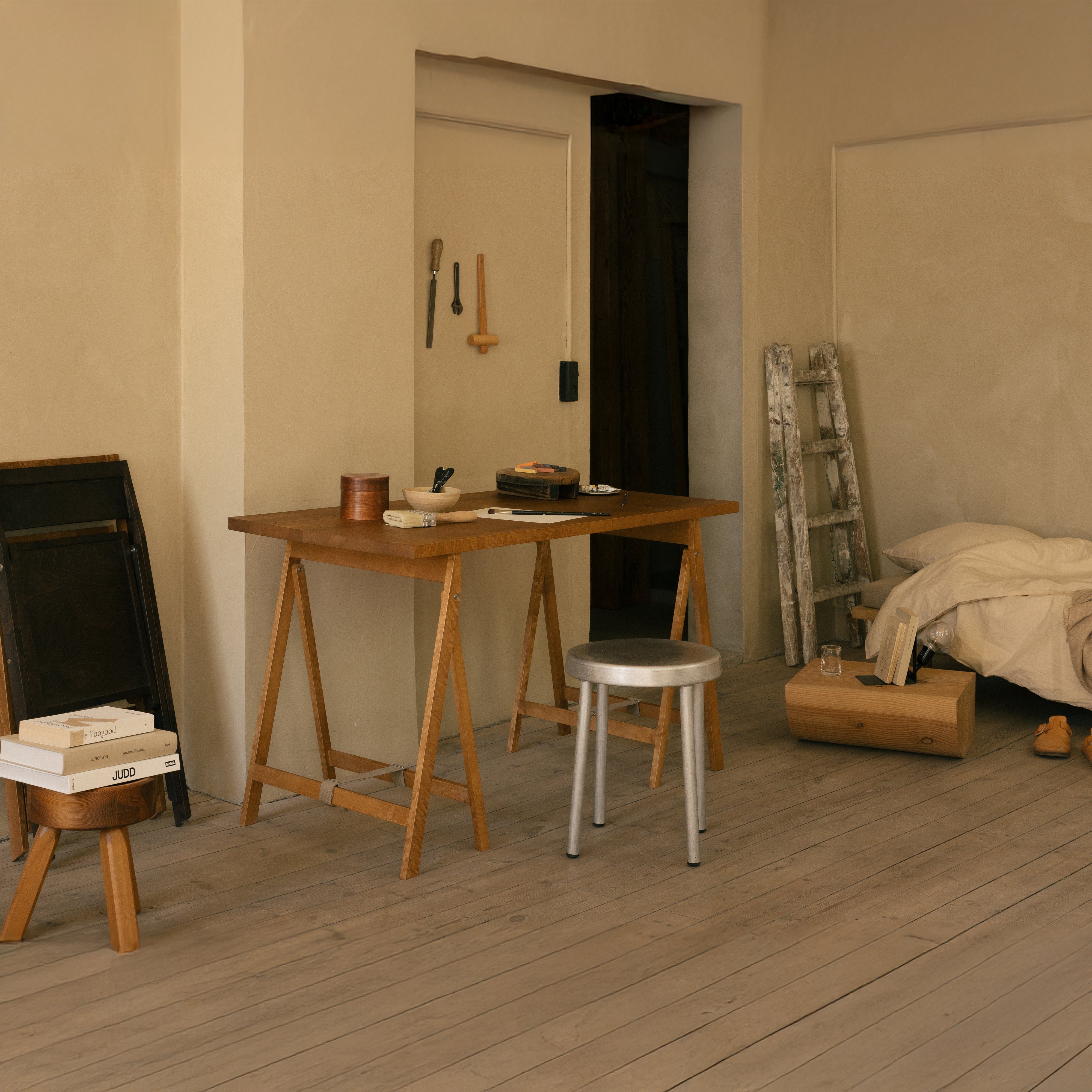 Folding Flat Trestle Table