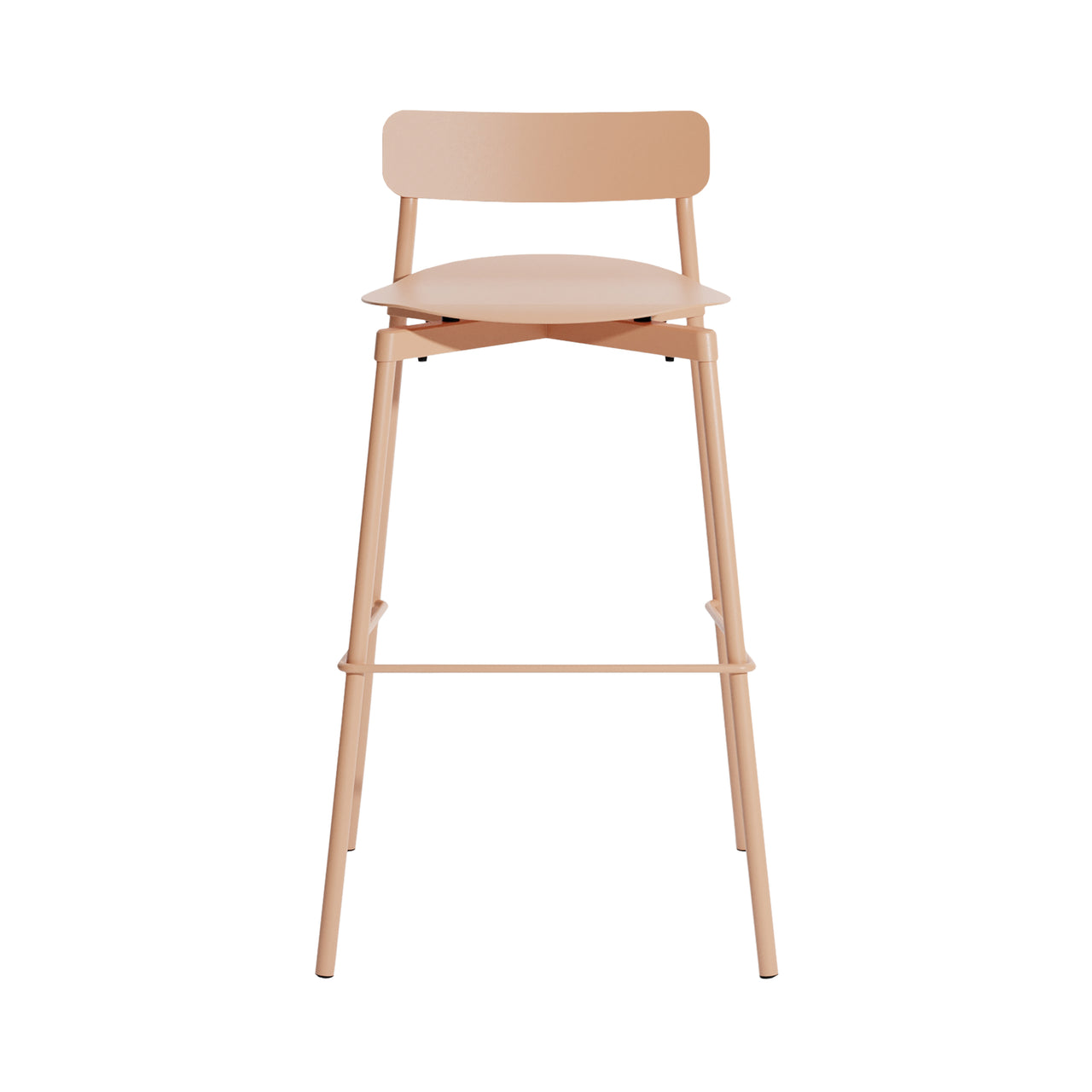 Fromme Stacking Bar + Counter Stool: Outdoor + Bar + Blush