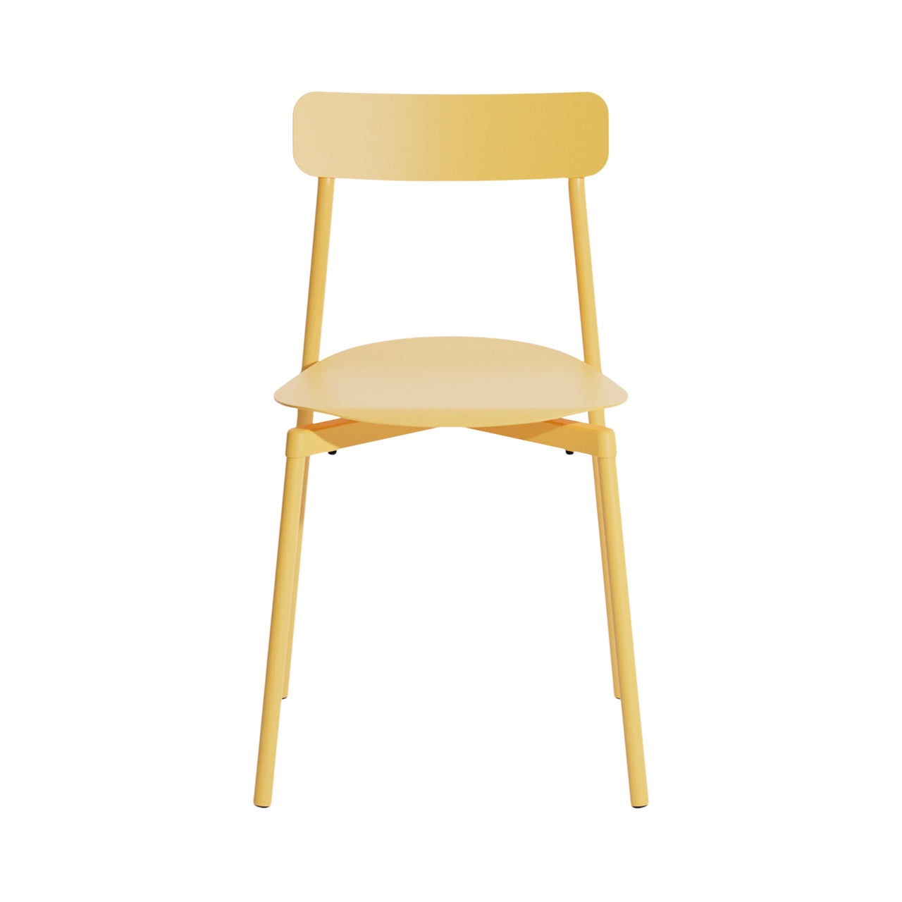 Fromme Outdoor Stacking Chair: Set of 2 + Saffron