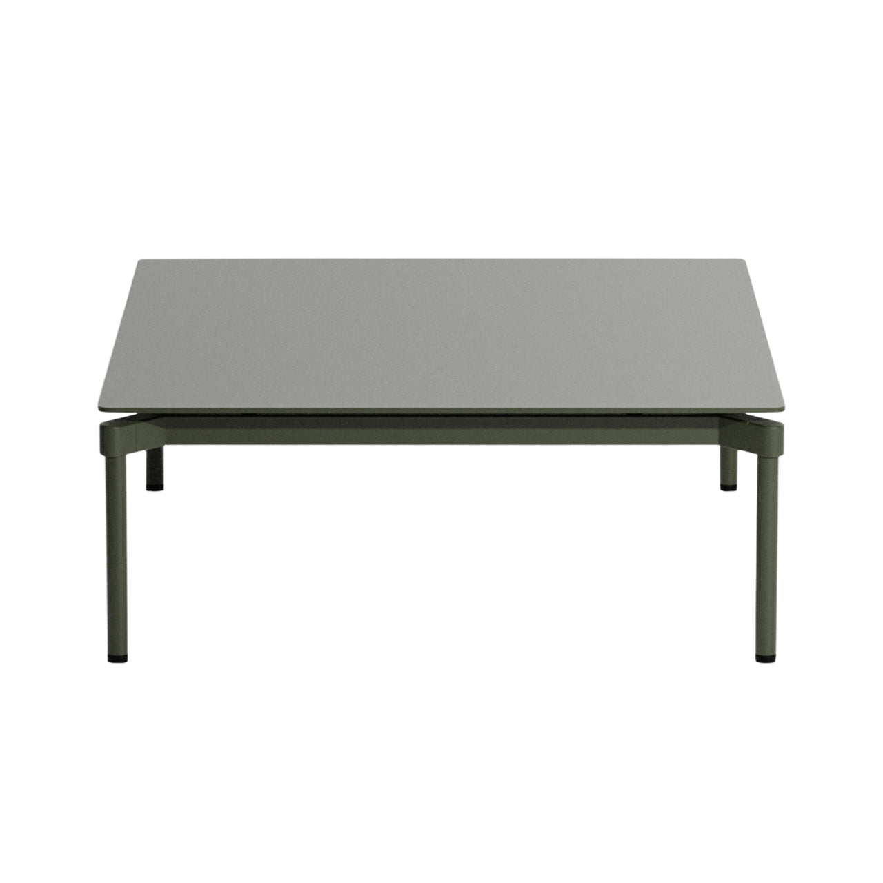 Fromme Outdoor Coffee Table: Glass Green