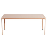 Fromme Dining Table: Rectangle + Blush
