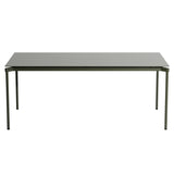 Fromme Dining Table: Rectangle + Glass Green
