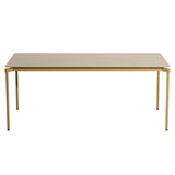 Fromme Outdoor Dining Table: Gold