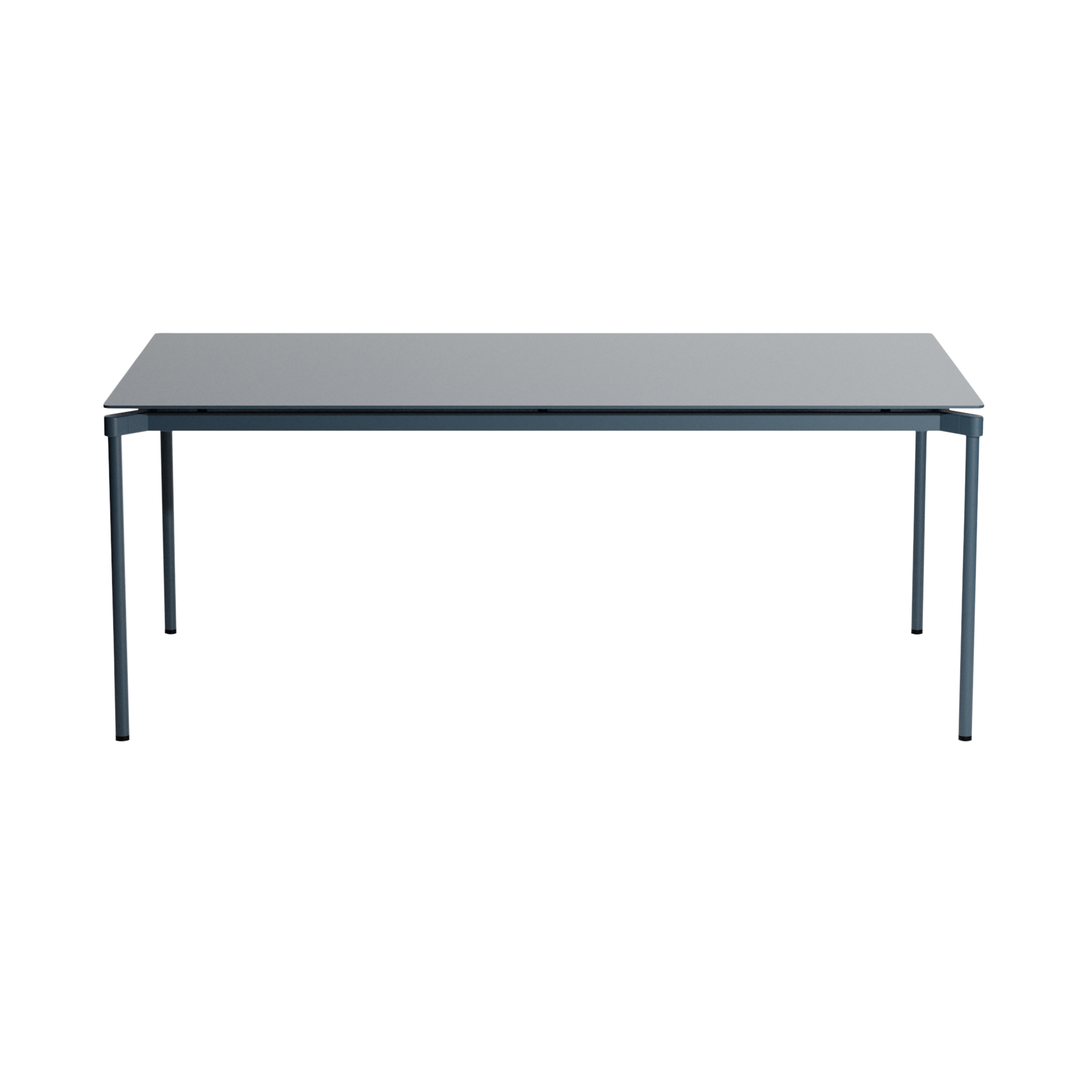 Fromme Dining Table: Rectangle + Grey Blue