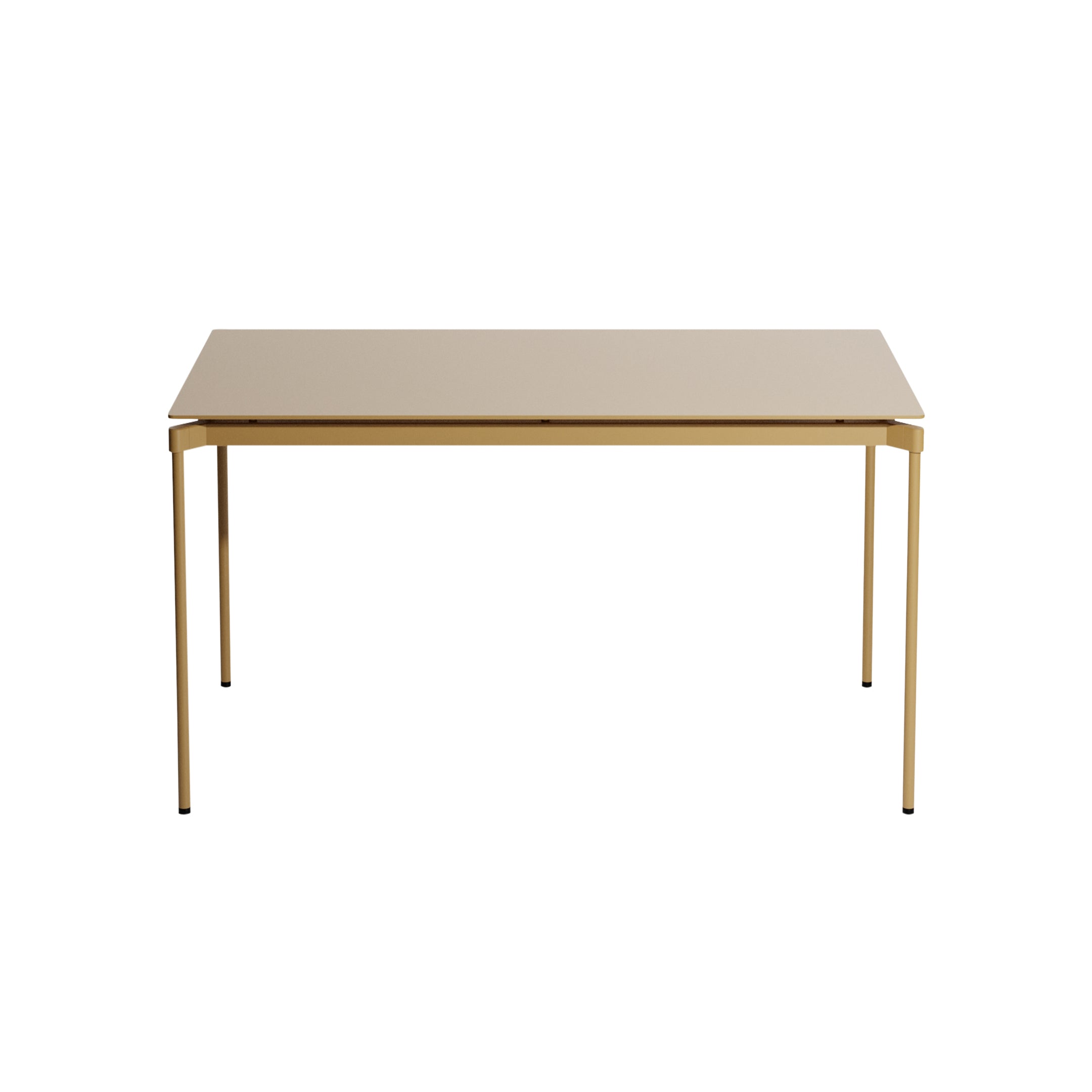 Fromme Dining Table: Square + Gold