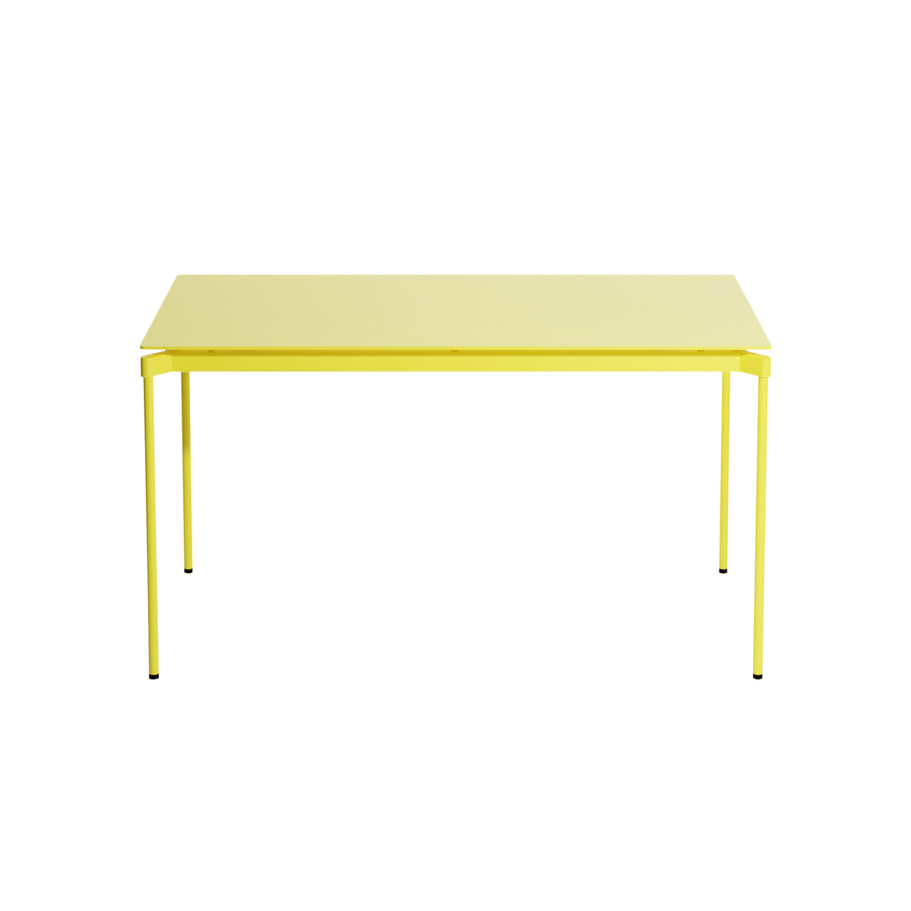 Fromme Dining Table: Square + Yellow