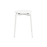 Fromme Outdoor Stacking Stool: Set of 2 + White