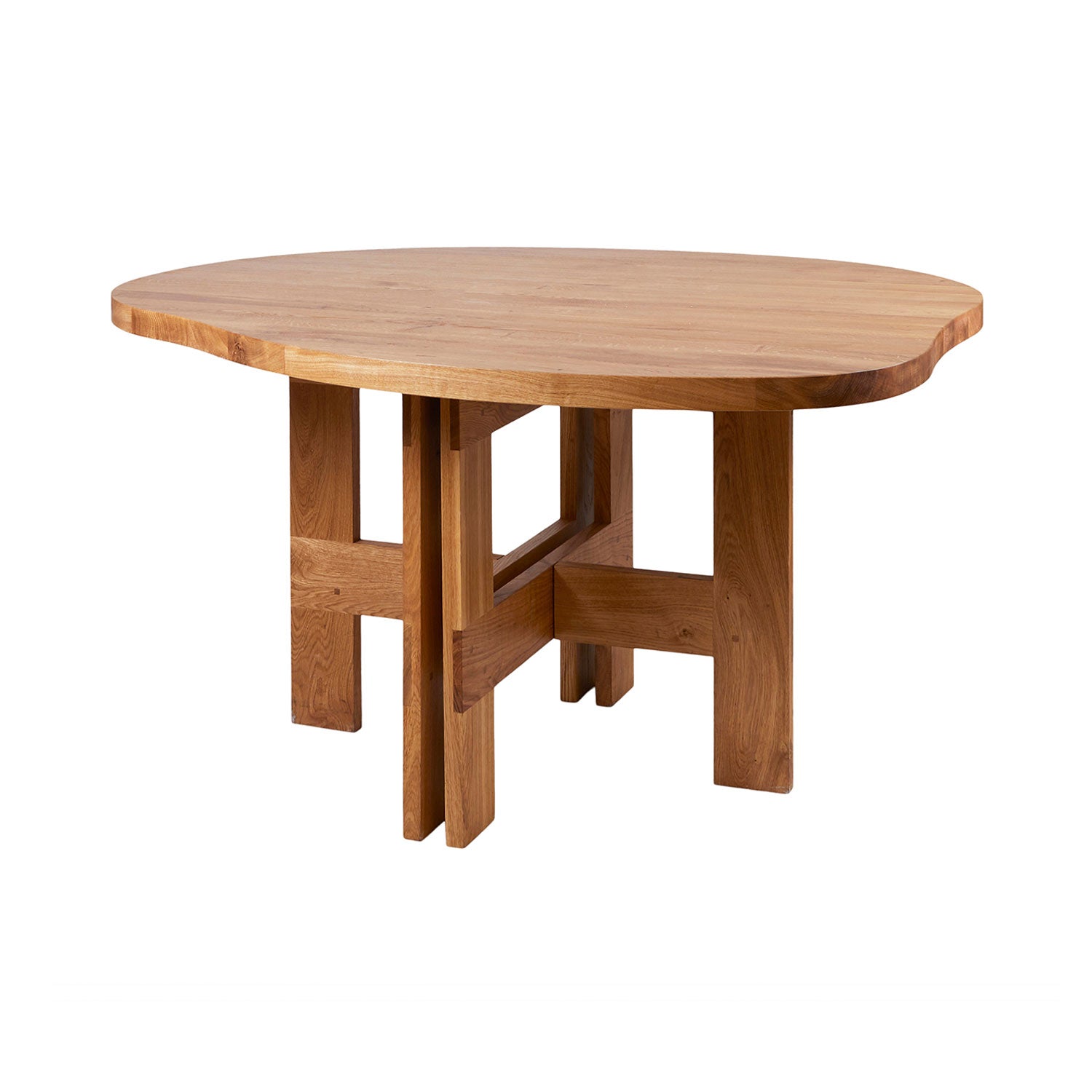 Farmhouse Table: Pond + Natural Oak